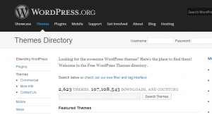 wordpress theme directory